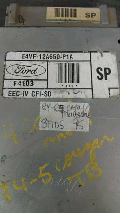 E4VF-12A650-P1A ecm ecu computer 1984-1985 Ford Thunderbird or Mercury Capri - Swan Auto