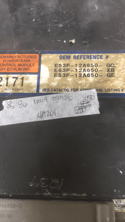 E53F-12A650-GC Ford Tempo ecm ecu computer 1985-1986 - Swan Auto