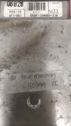 E6SF-12A650-J1B Ford Mustang ecm ecu computer 1986 - Swan Auto