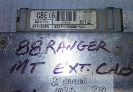 E8TF-12A650-V3C ecm ecu computer 1988 Ford Ranger - Swan Auto