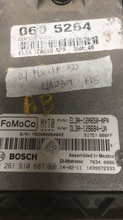 EL3A-12A650-APA Ford F150 F-150 2014 ecm ecu computer **Tested** - Swan Auto