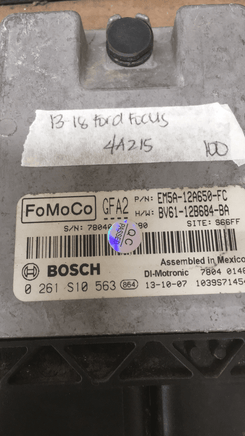 EM5A-12A650-FC Ford Focus ecm ecu computer 2013-2018 **Tested** - Swan Auto