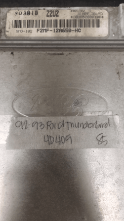 F2MF-12A650-HC ecm ecu computer 1992-1993 Ford T-Bird or Mercury Cougar - Swan Auto