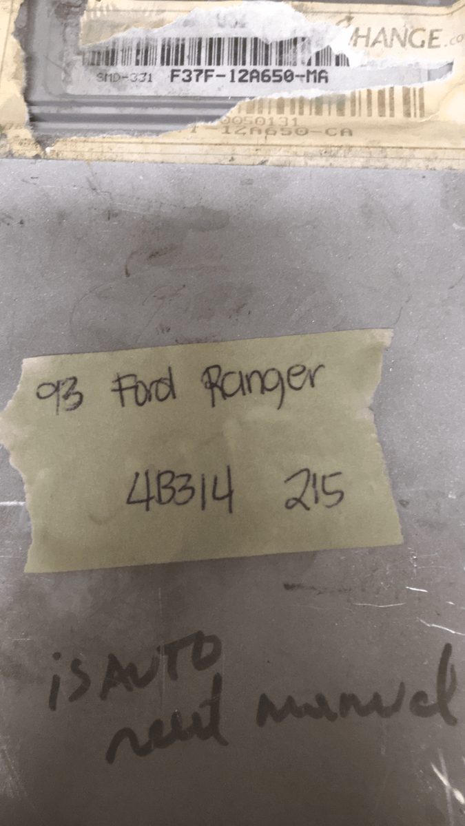 F37F-12A650-MA Ford Ranger ecu computer 1993 | Swan Auto