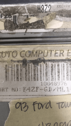 F3DF-12A650-JC Ford Taurus or Sable 1993 ecm ecu computer - Swan Auto