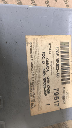 F7CF-15K602-AC Ford Escort Anti-theft control module computer 1998-2003 - Swan Auto