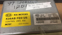 K08AB FED US Kia Sportage 1998 ecm ecu computer - Swan Auto