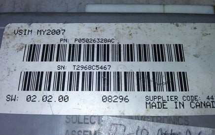 P05026328AC bcm body control module 2007-2010 Dodge Charger or 300 - Swan Auto